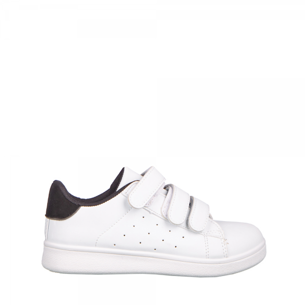 Παιδικά αθλητικά παπούτσια     Lamy λευκά με μαύρο, 2 - Kalapod.gr